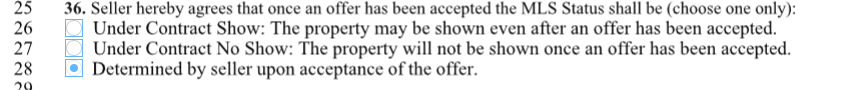 Listing Agreement - Inclusions