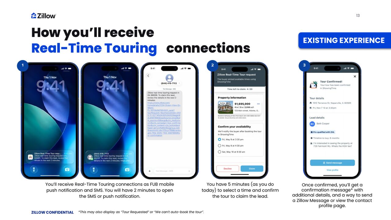 Real-Time Touring flow