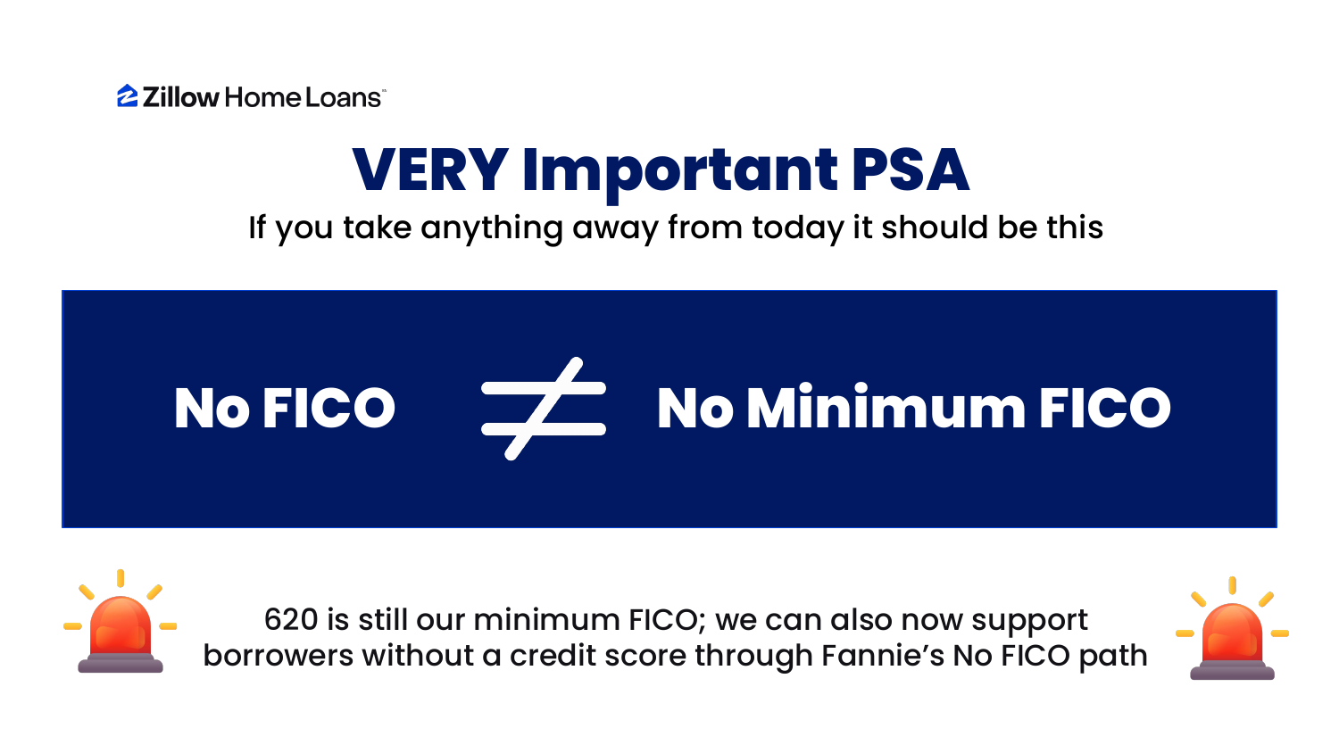VERY important PSA — No FICO does NOT equal No Minimum FICO. 620 is still the minimum.